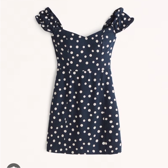 NWT Abercrombie & Fitch Polka Dot Dress Mini Dress - Picture 1 of 10